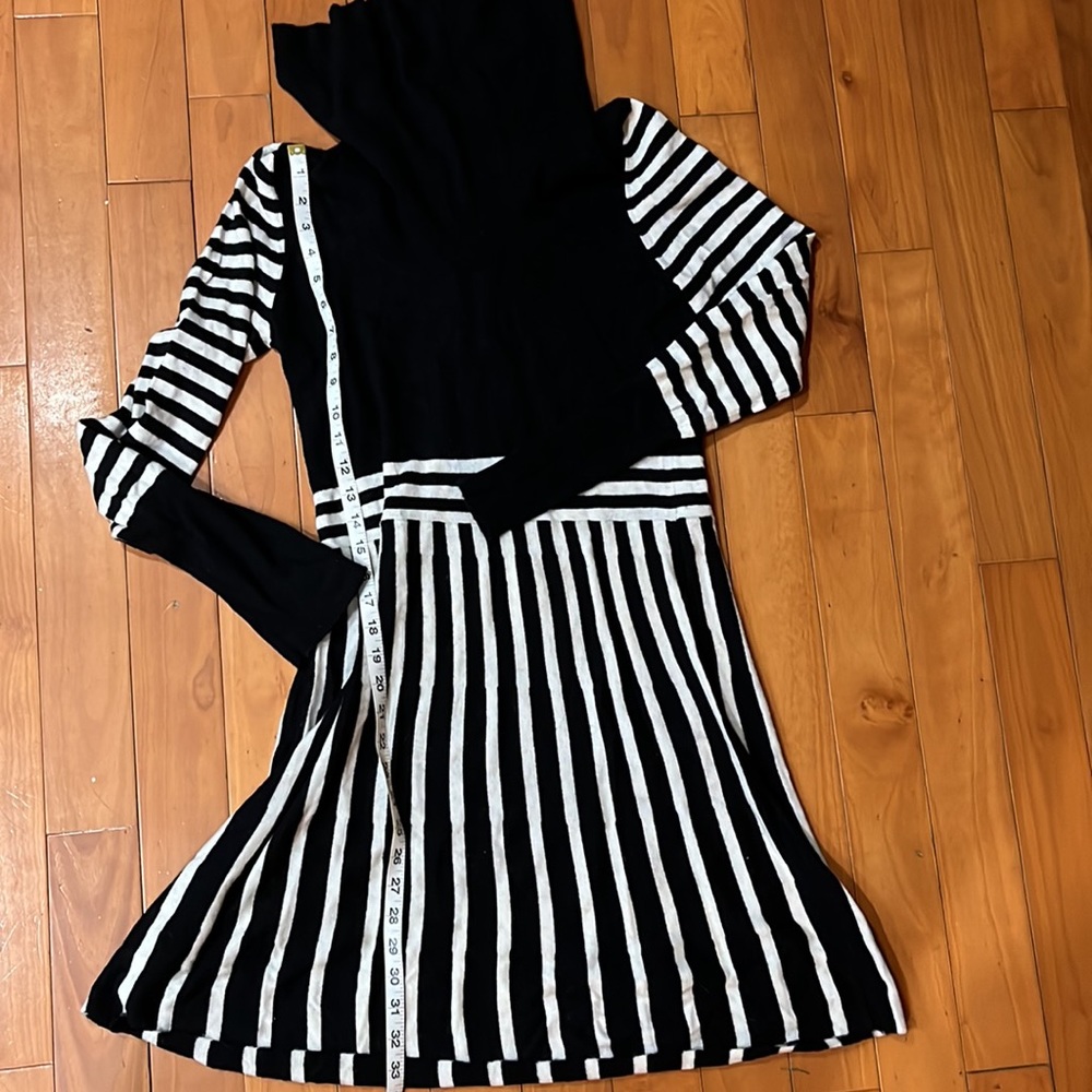 Cowl neck sweater dress